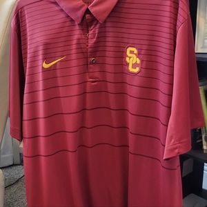 Official USC Athletic Dri-Fit Polo Shirt, Men Sz XL